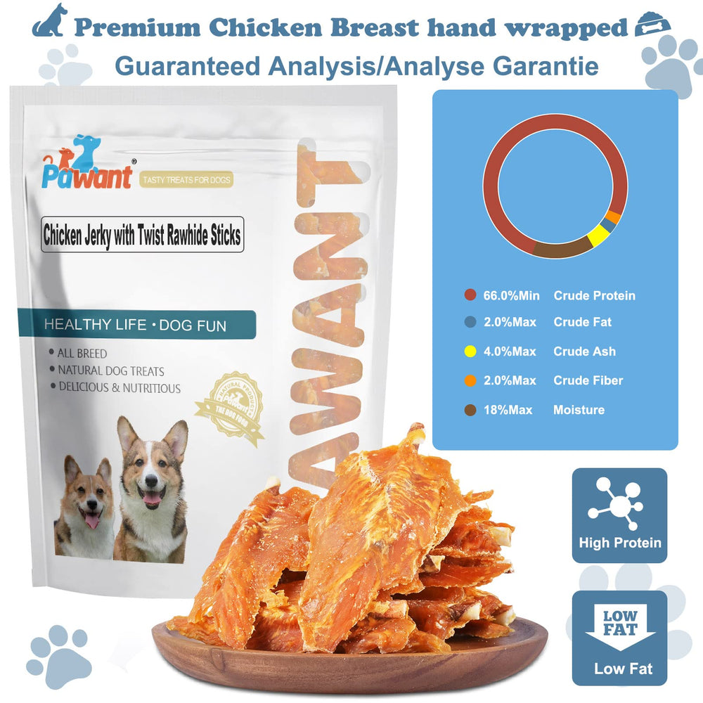 Pawant palitos de 4-4.5 pulgadas, tamaño ideal para razas pequeñas
