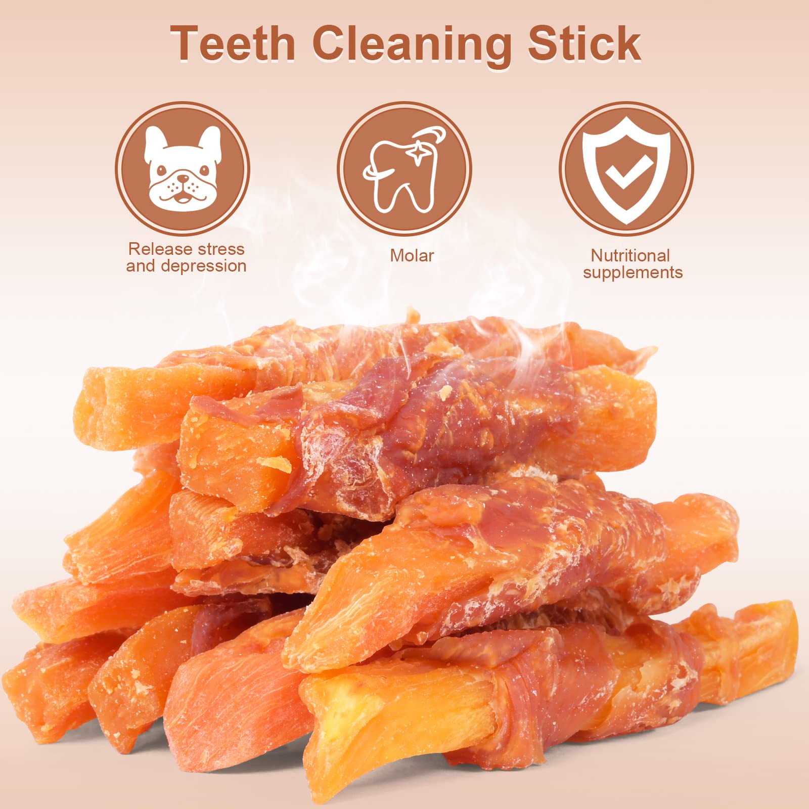 Textura suave de Pawant, snack masticable para perros de diferentes tamaños.