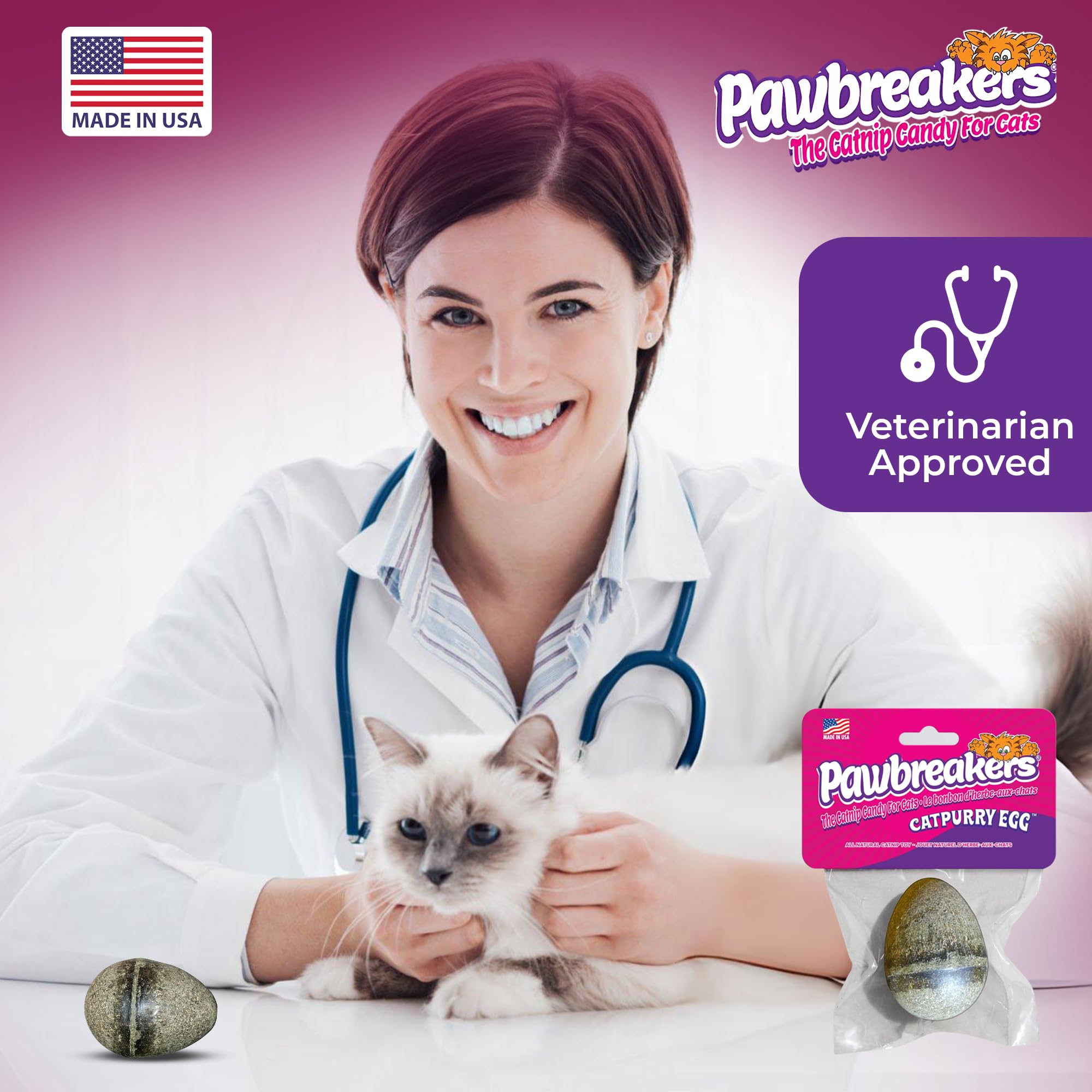 Ingredientes de origen norteamericano en Catpurry Egg para tranquilidad