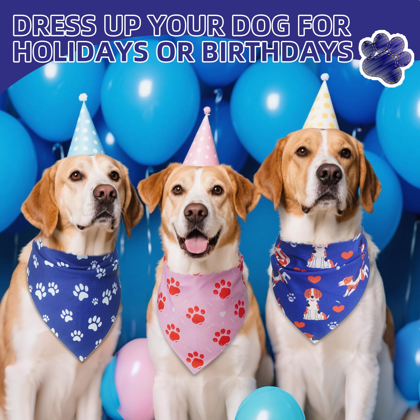 PAWCHIE bandana lavable a máquina, reutilizable y práctica