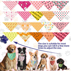 PAWCHIE bandana para perro en colores vivos, perfecta para eventos