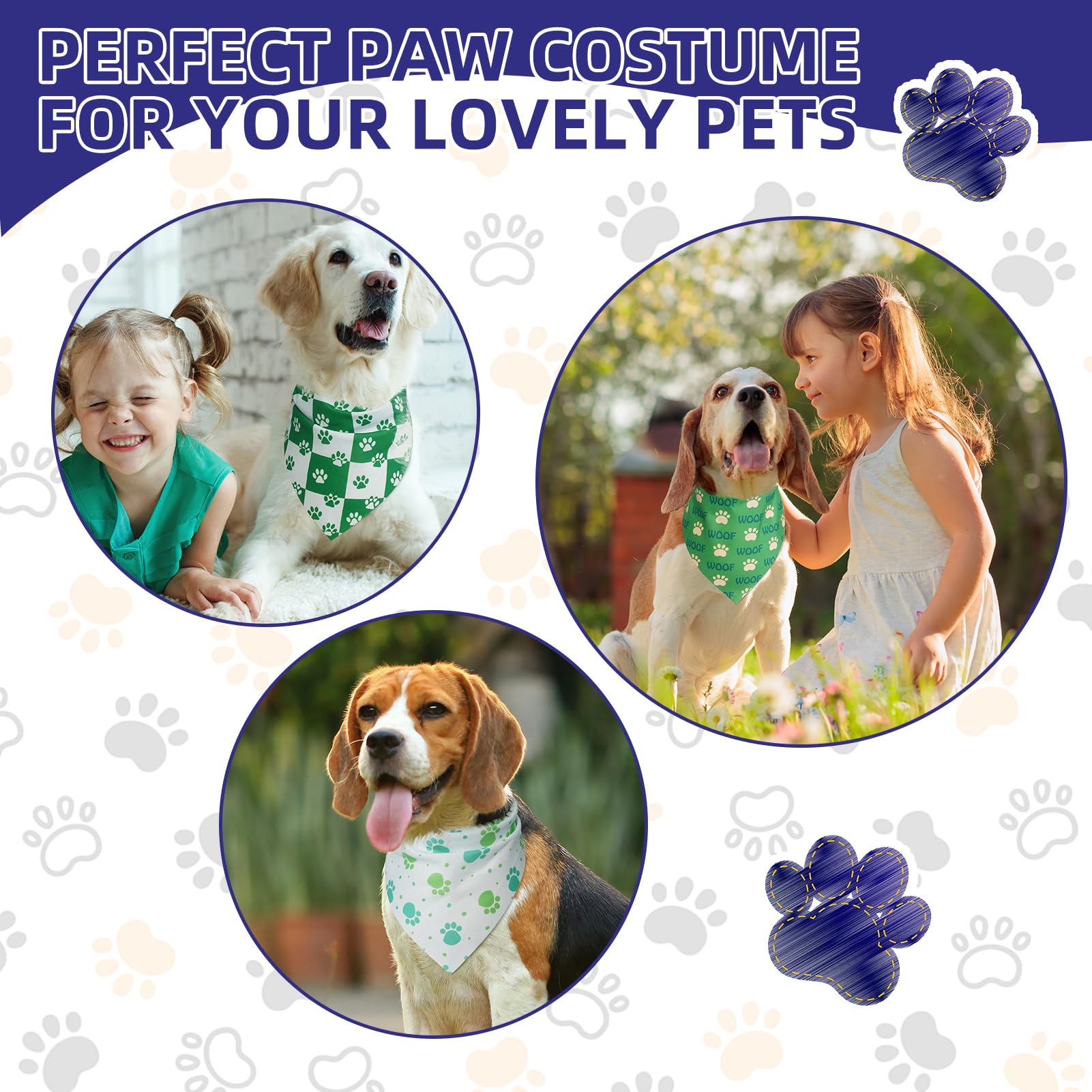 PAWCHIE bandana universal para perros grandes, cómoda y versátil