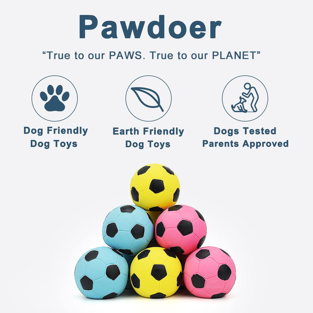 Pawdoer bola de látex suave, segura para mordidas ligeras de cachorros curiosos.