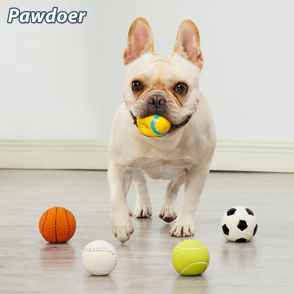 Pawdoer Pelota flotante en latex suave, ideal para juegos en playa o piscina.