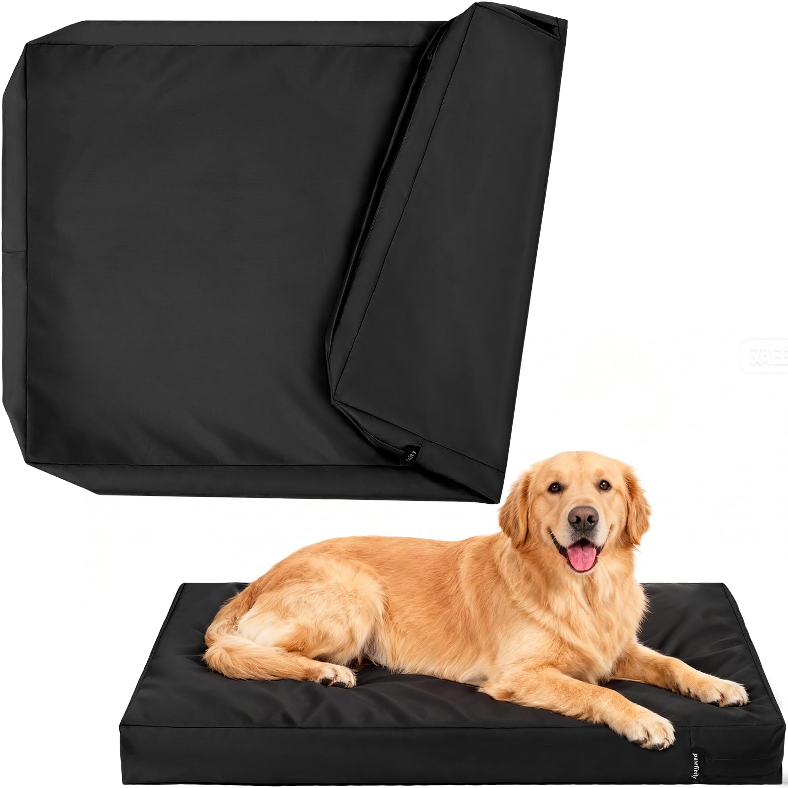 PAWFINITY funda impermeable para cama de perro, 47x29x4, protege frente a filtraciones y derrames.