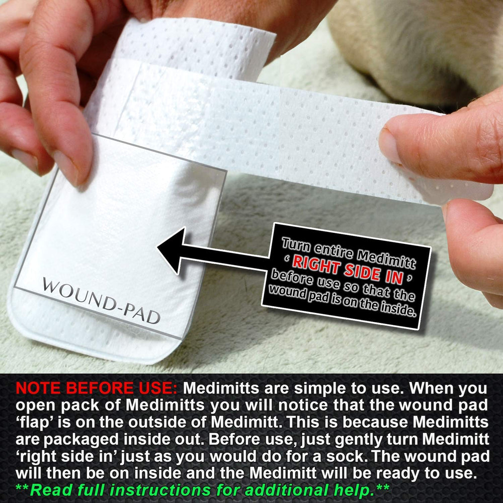 PawFlex Medimitt vendaje de pata transpirable para confort.