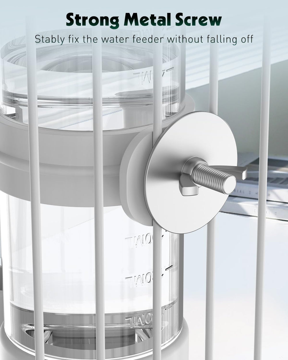 Bebedero Pawfly 140 ml, suministro para varios días.