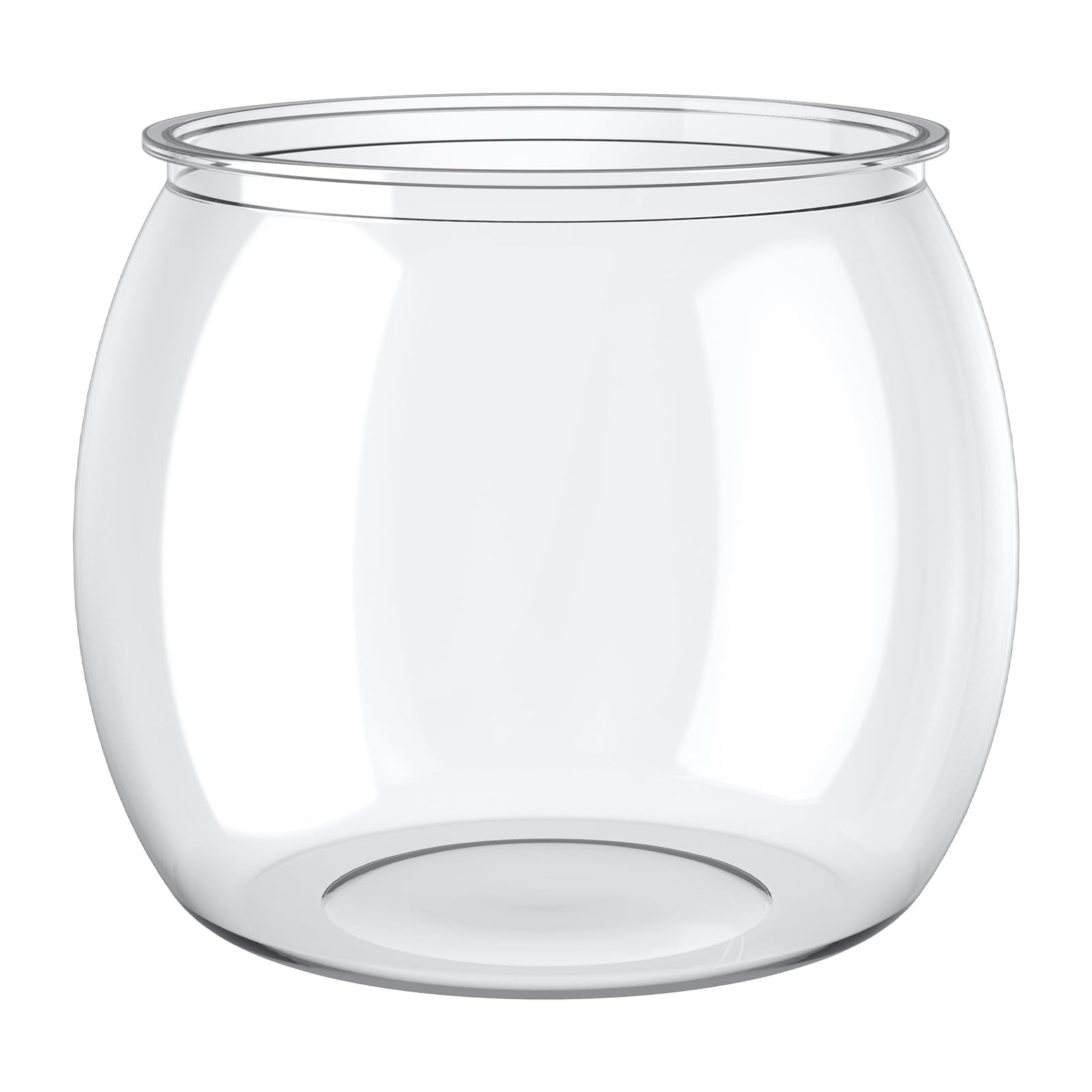 Pawfly mini acuario plástico 0,5 galones con transparencia cristalina para observar peces.