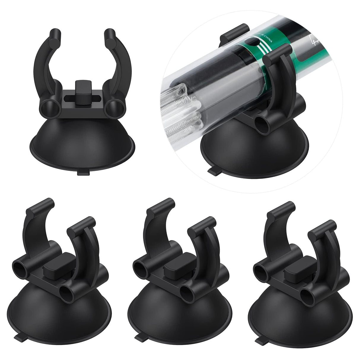 Pawfly ventosa para acuario con clip 0,95 pulgadas, sujeción estable para calentador.