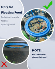 Pawfly ventosa de fijación para acuario mantiene el anillo estable y facilita la limpieza