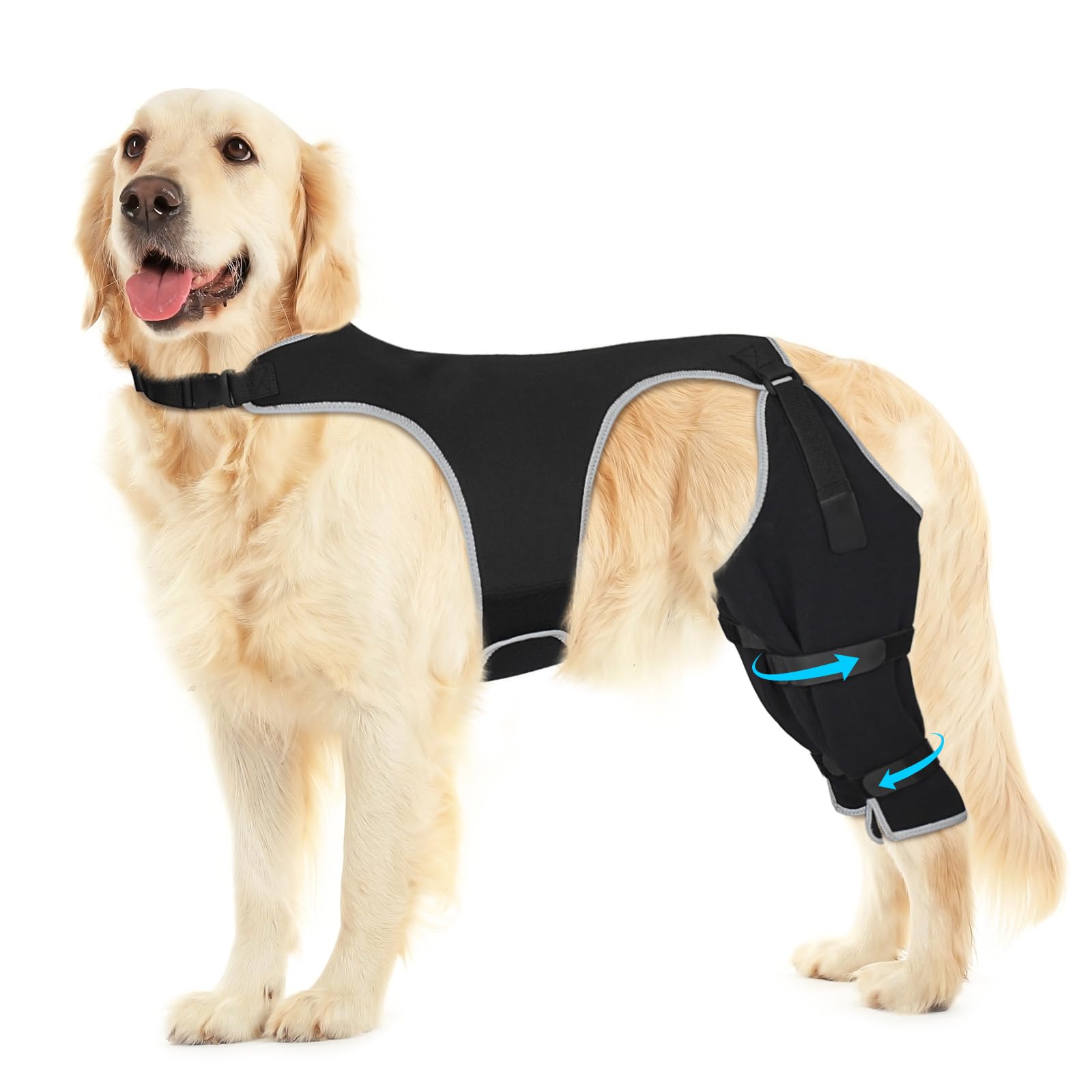 Pawfun manga trasera para perro evita lamer heridas y mantiene la higiene