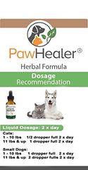 PawHealer Elixir Tos Traqueal, aplicación suave para gatos y perros pequeños.