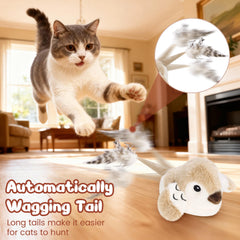 Pawingcat Sonidos vivos: pajaro con chirridos para despertar curiosidad sin molestar.