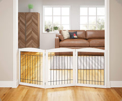 PAWLAND puerta para perros ampli­a 72 pulgadas, ideal para pasillos largos