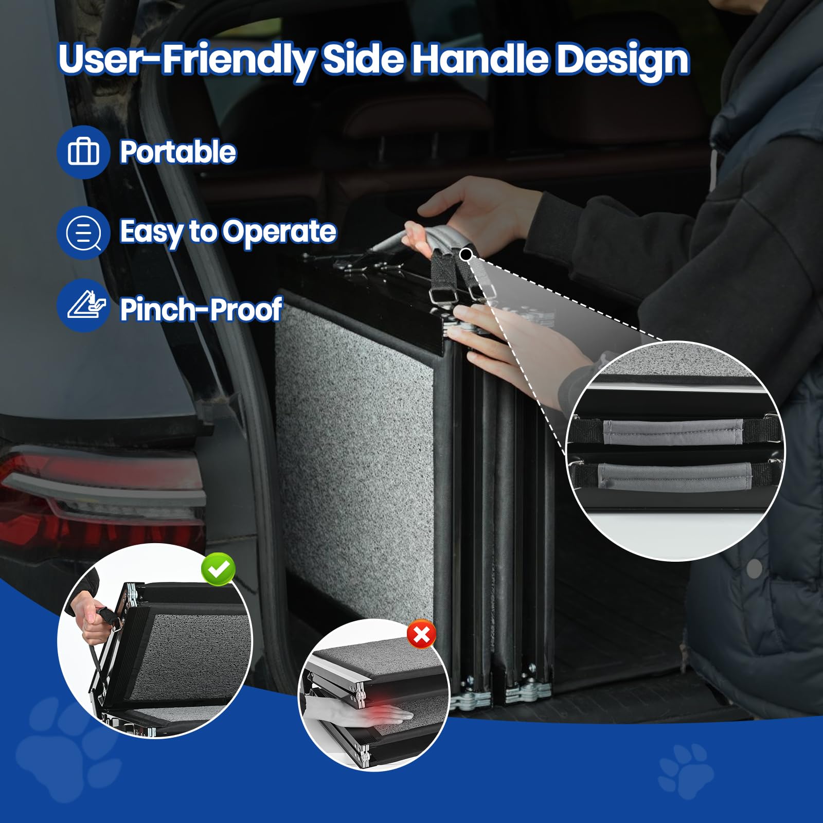 Pawlify rampa plegable almacenamiento y transporte fáciles