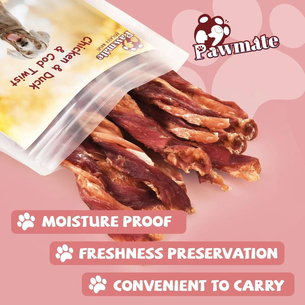 Pawmate proteínas naturales, tiras deshidratadas para nutrición simple