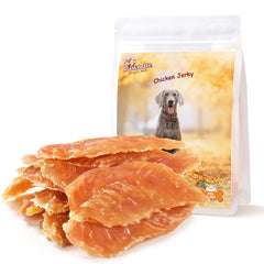 Pawmate sachet poulet jerky, friandise pratique pour entraînement.