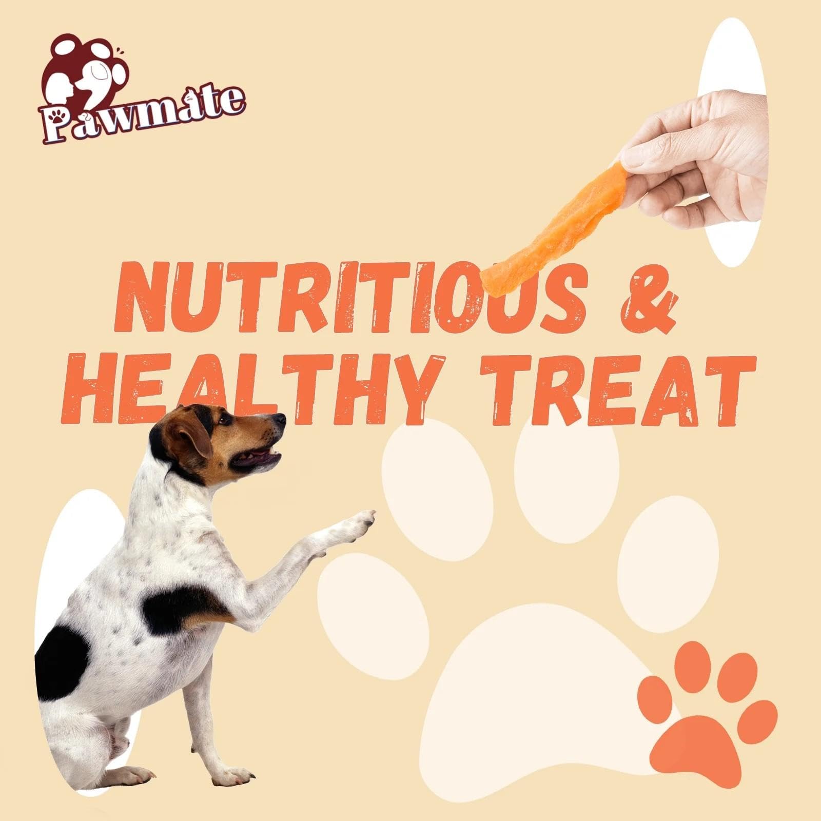 Textura masticable Pawmate patata dulce, ideal para juego y descanso