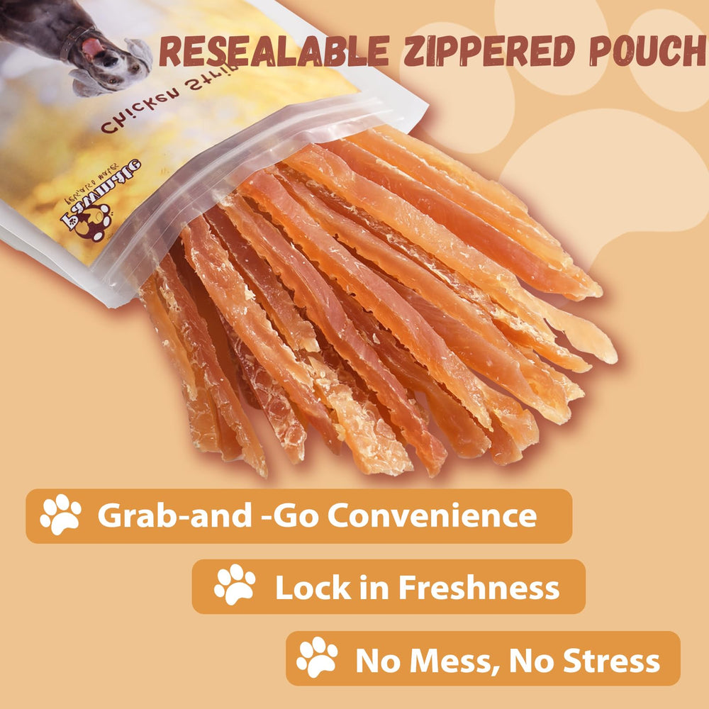 Bolsa de 10-6 oz de jerky de pollo Pawmate.