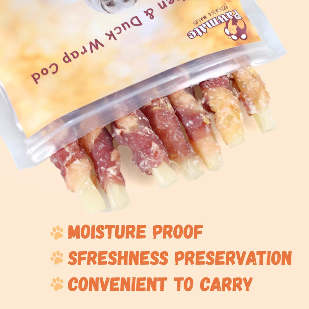 Pawmate Triple Sabor: sin cuero crudo ni granos; opción para dietas sensibles.