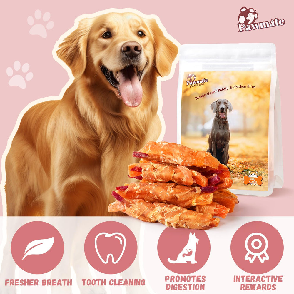 Ingrédients riches en vitamines A et C des Wraps Pawmate