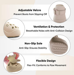 PawPosh, diseño tipo clog con orificios para flujo de aire.