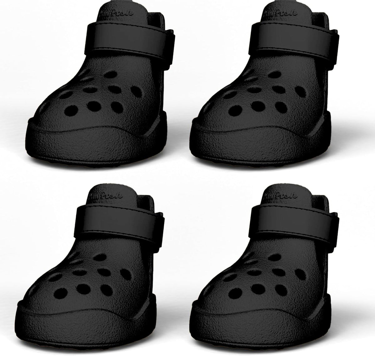 PawPosh Zapatillas para perros con diseño tipo zueco y ventilación para paseos cómodos.