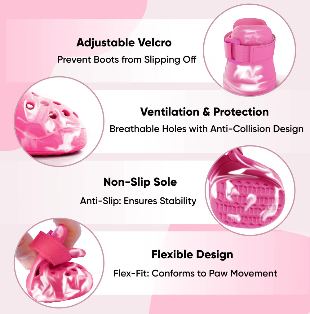 PawPosh zapatos para perros perforados con ventilación para días cálidos