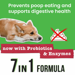 Pawsential No Poo contiene enzimas digestivas para mejor absorción.