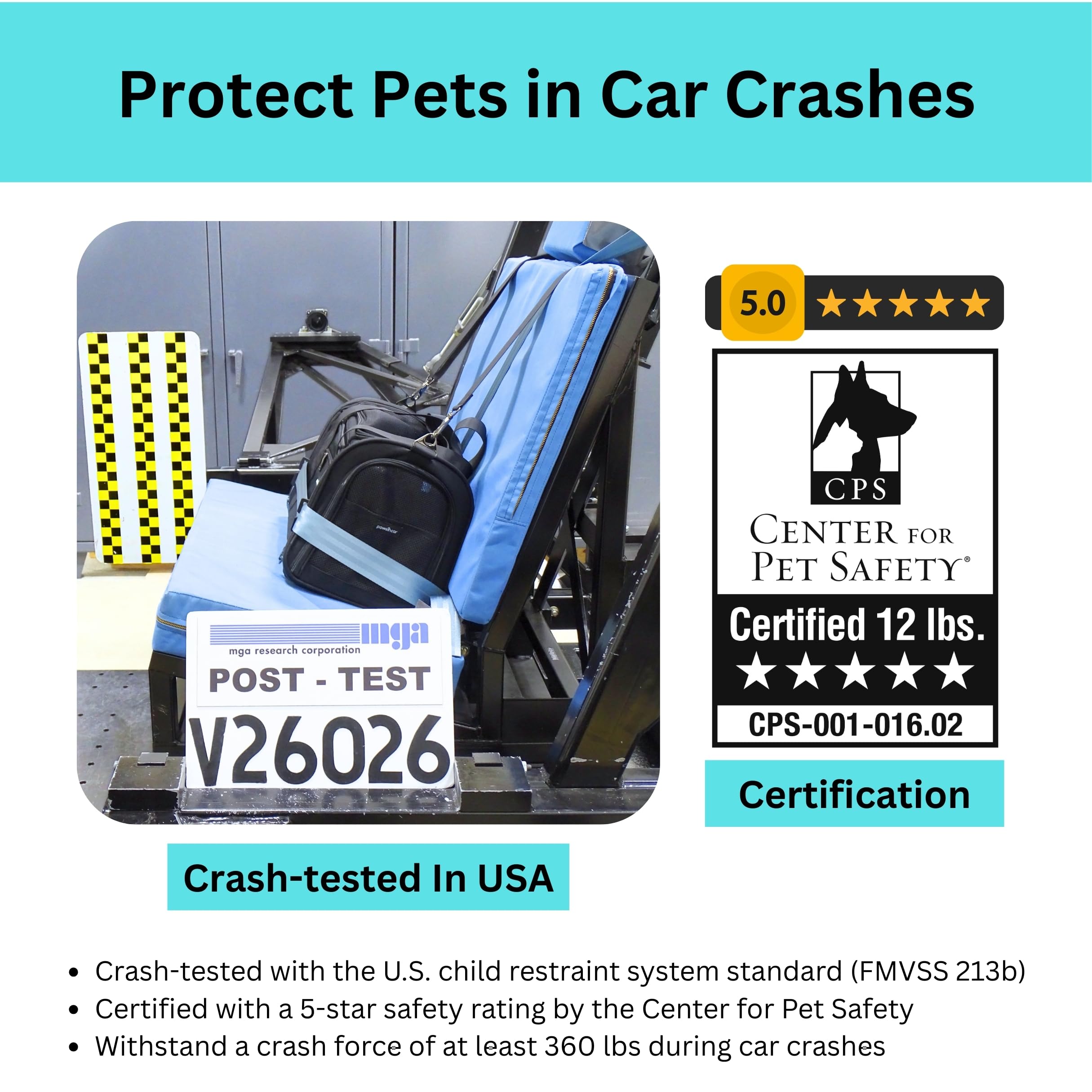Pawsincar transportín mascotas con ventilación amplia