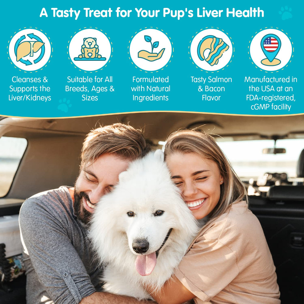 Pawsitive Wanderfound Pets Milk Thistle: uso diario para apoyar funciones renales y hepáticas.