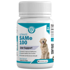 Pawsitive Wanderfound SAMe, tableta sabor tocino para apoyar vitalidad canina.