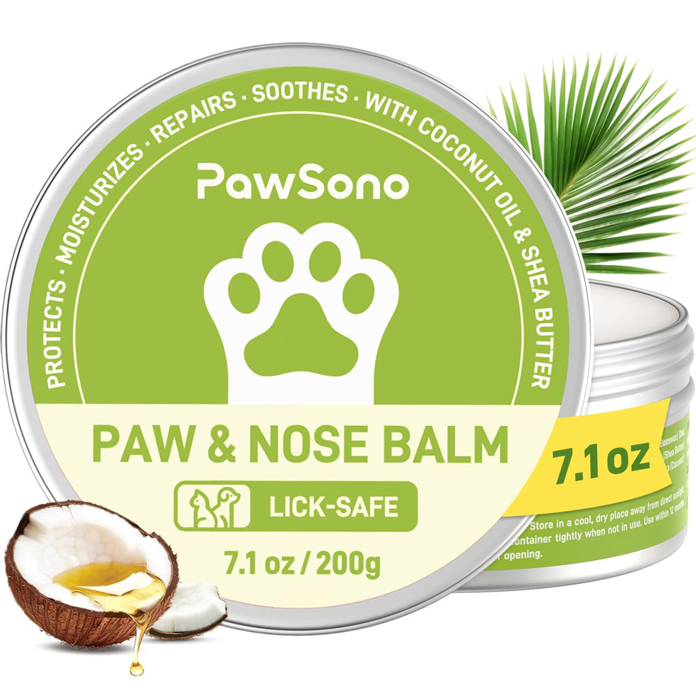 PawSono bálsamo para patas y nariz, frasco para hidratación profunda.