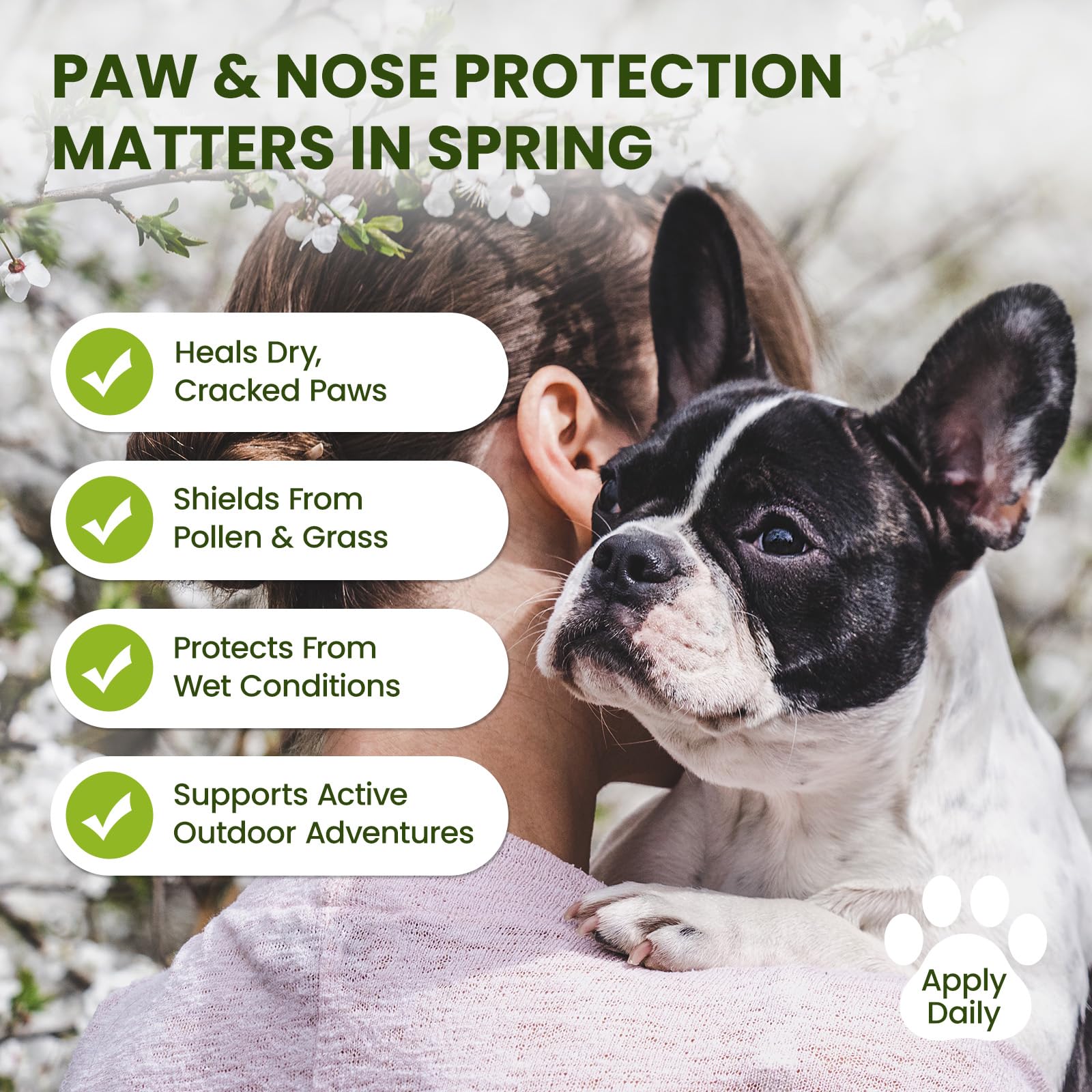 PawSono para paseos y excursiones, protección durante caminatas.