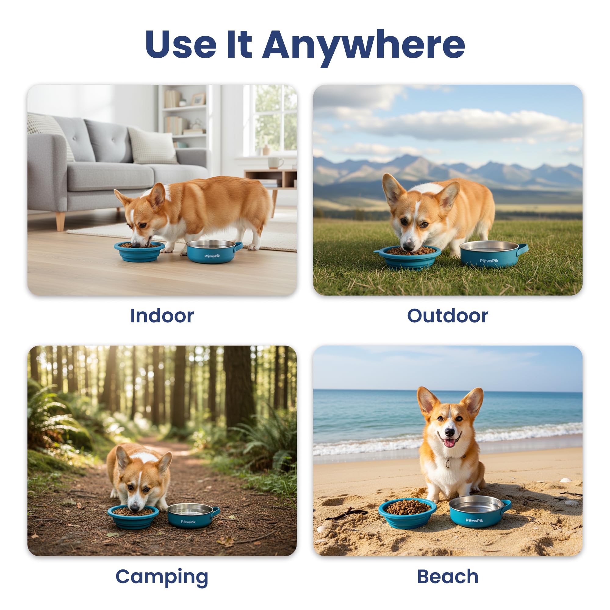 PAWSPIK para viajes, rápido de desmontar y guardar