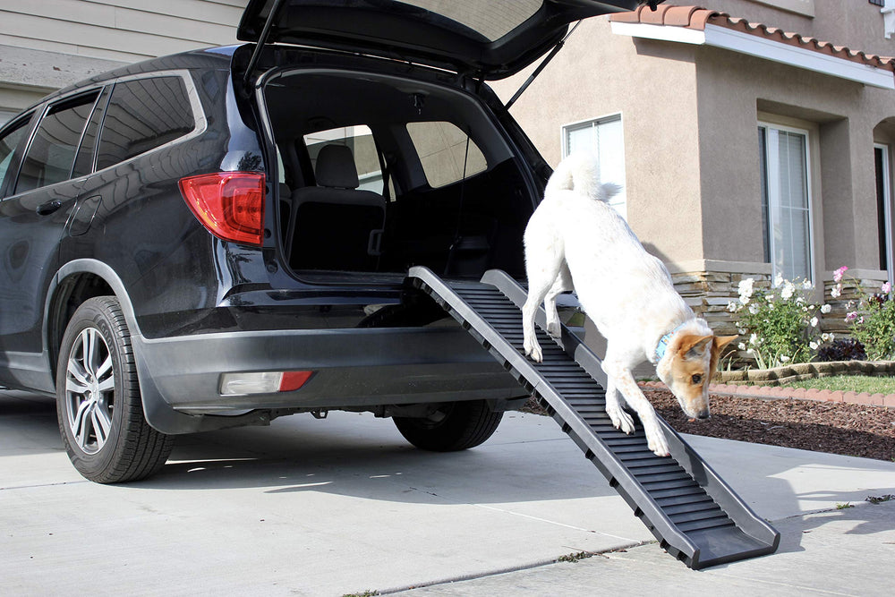 PawStep rampa soporta hasta 165 libras para mascotas grandes