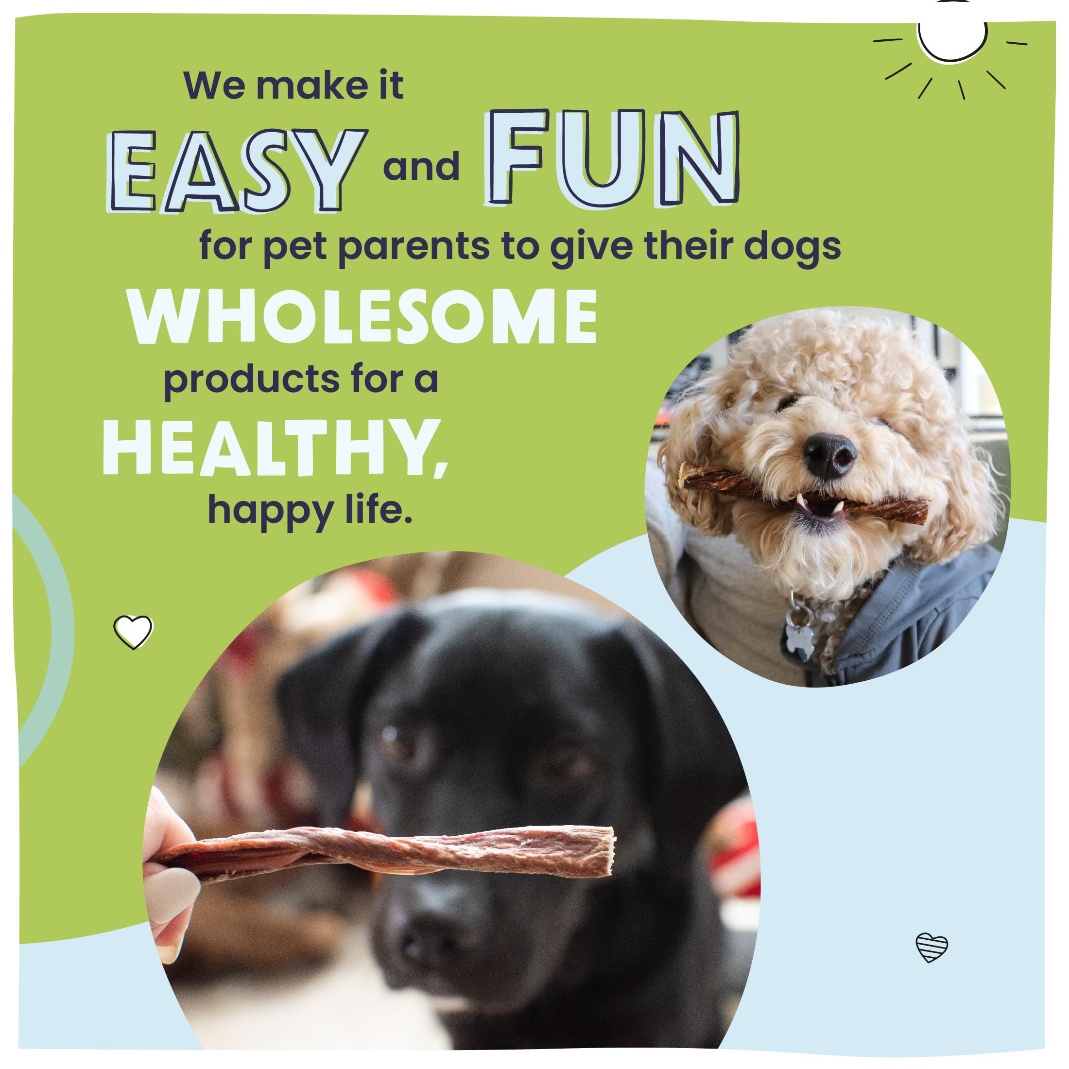 Pawstruck bully sticks de uso diario, complemento para la rutina de juego