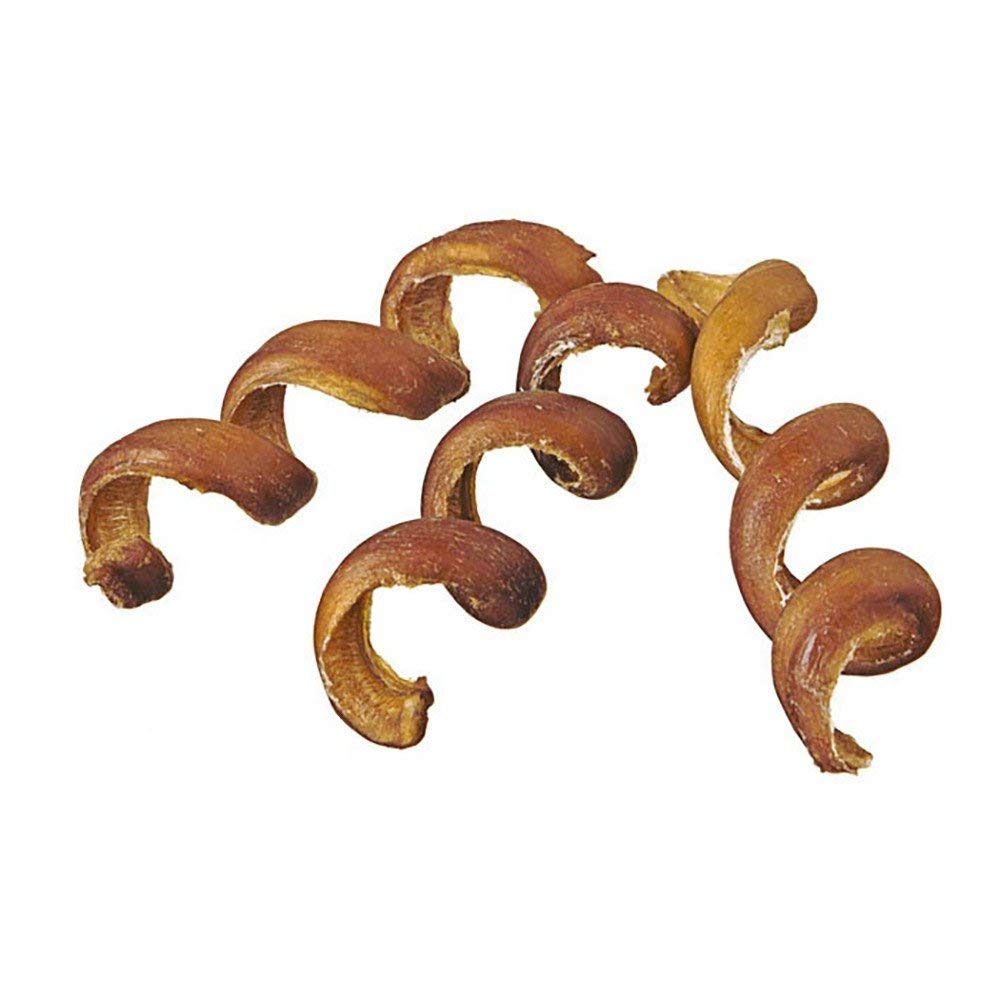 Pawstruck espirales de palitos de res de 6 pulgadas para perros, masticación prolongada