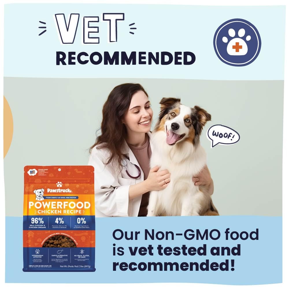 Pawstruck recomendado por veterinario, nutrición completa para todas las edades.