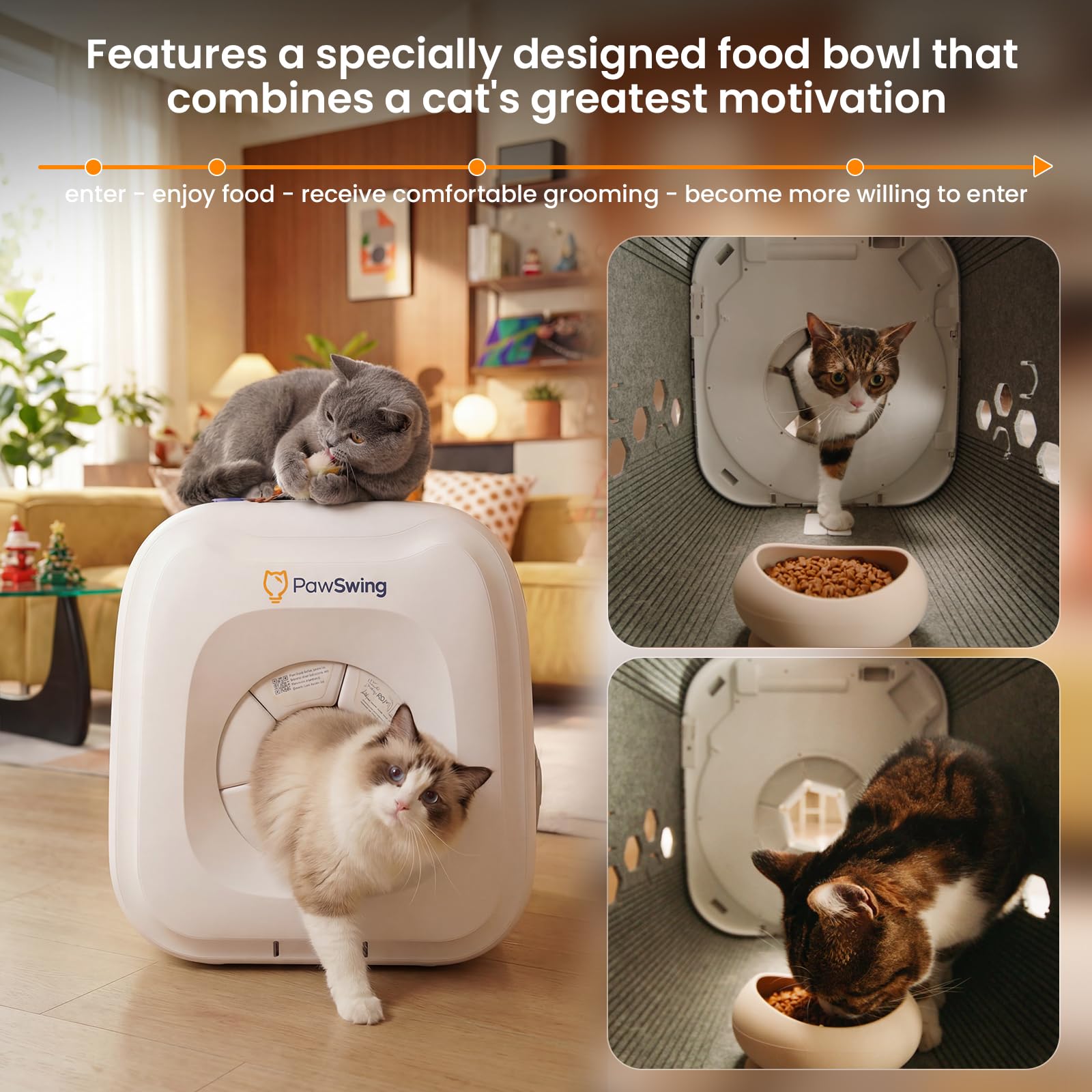 PawSwing diseño ampliado para gatos grandes