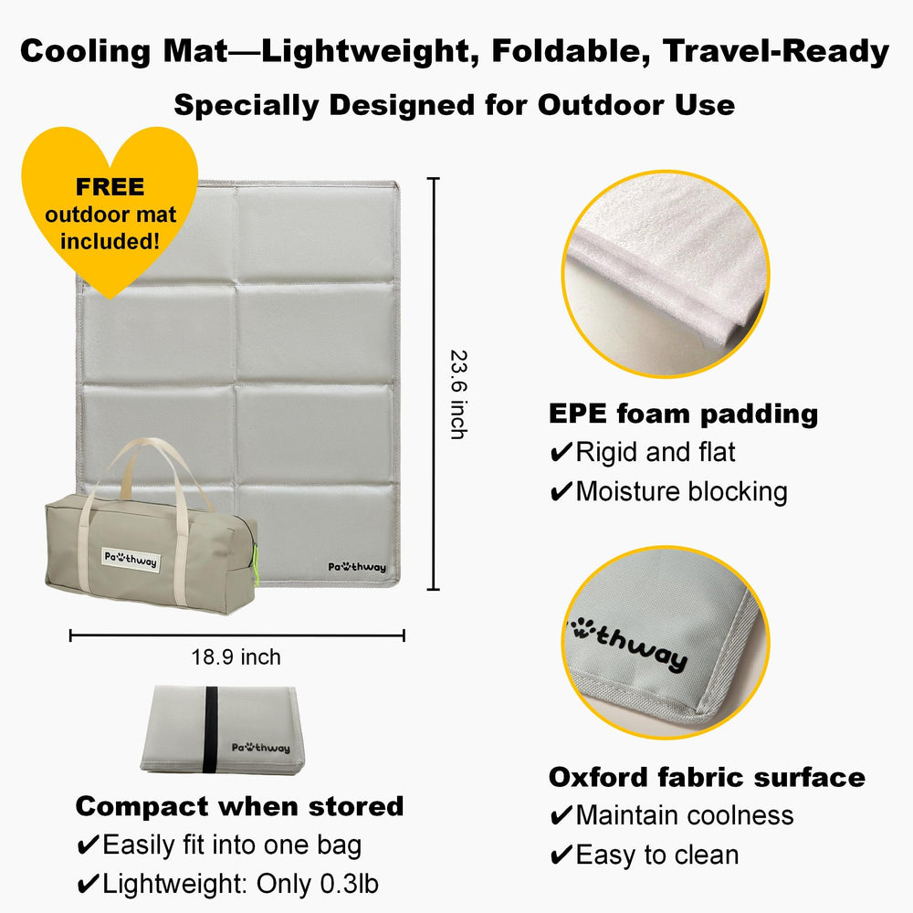 Pawthway diseño plegable y ligero para transportarla en viajes.