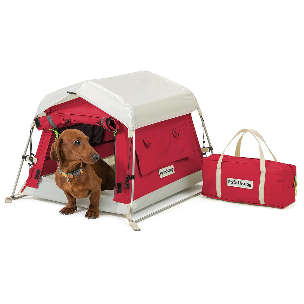 Pawthway tienda para perros de algodón ventilada, refugio cómodo para exteriores.