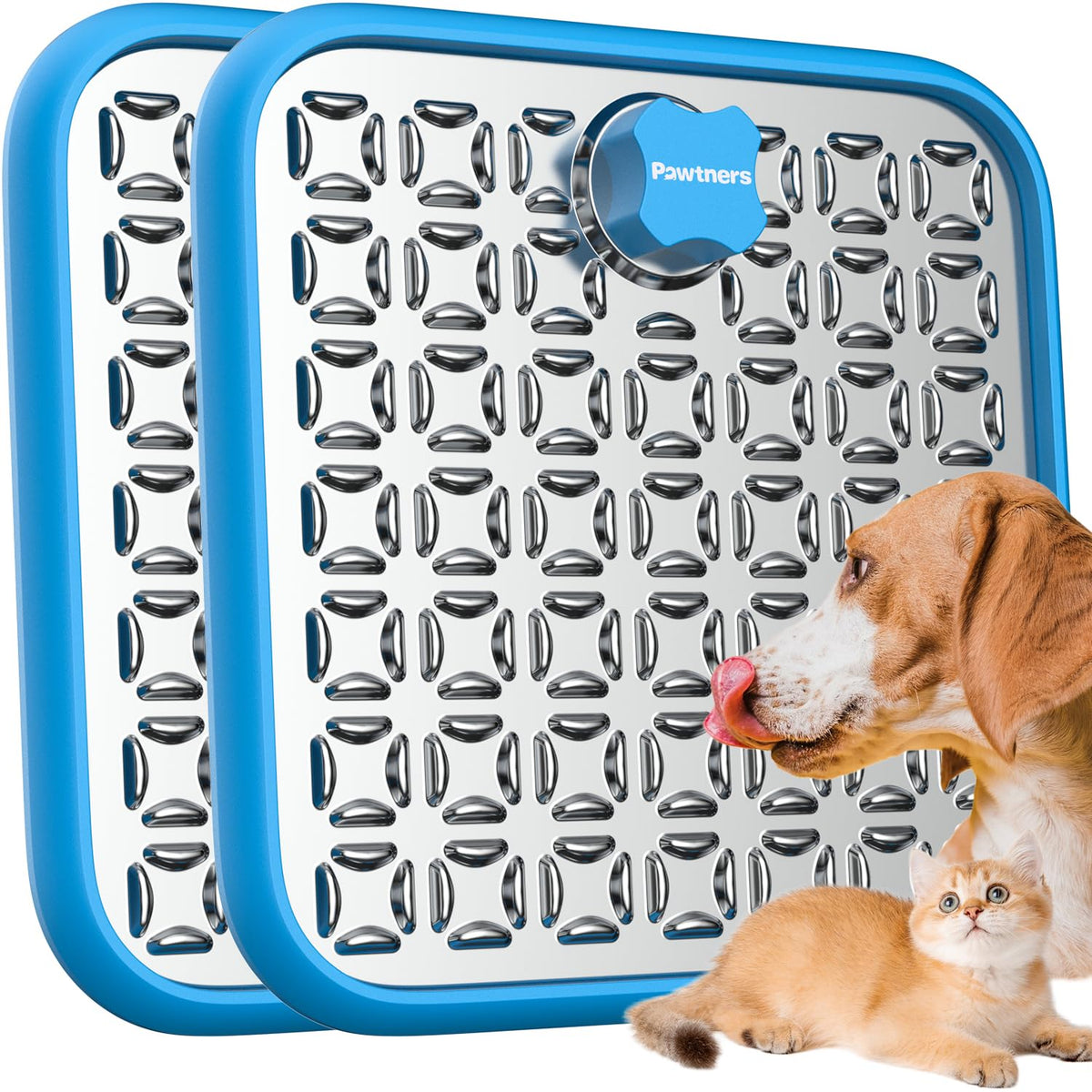 Pawtners tapete lamido de acero inoxidable para higiene y limpieza fáciles.