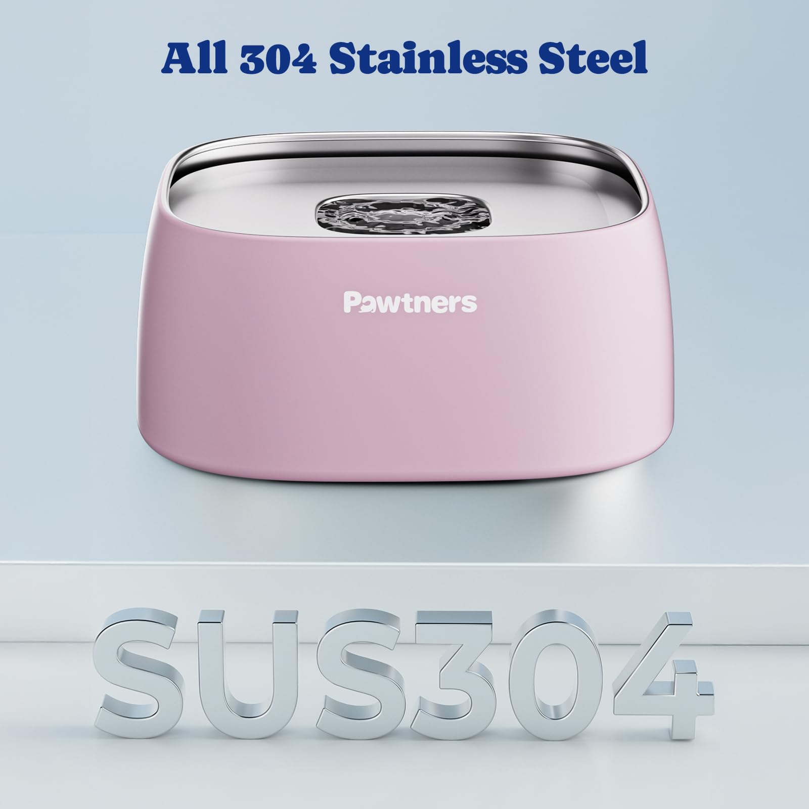 Pawtners Upgrade No Spill Bowl disco flotante regula el caudal para beber más pausado.