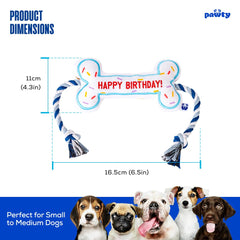 Pawty hueso-con-pito-perro: juguete sonoro para mantener activo al perro.