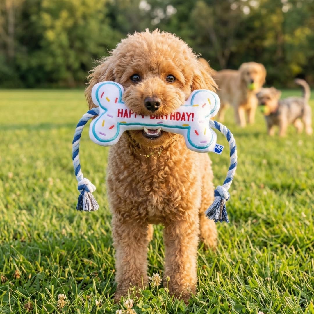 Pawty hueso-peluche-multifuncional-perro: ideal para juego, fetch y entrenamiento ligero.