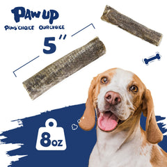 PAWUP Bouchées-peau-cabillaud-naturelles, texture croquante idéale pour favoriser le nettoyage des dents.