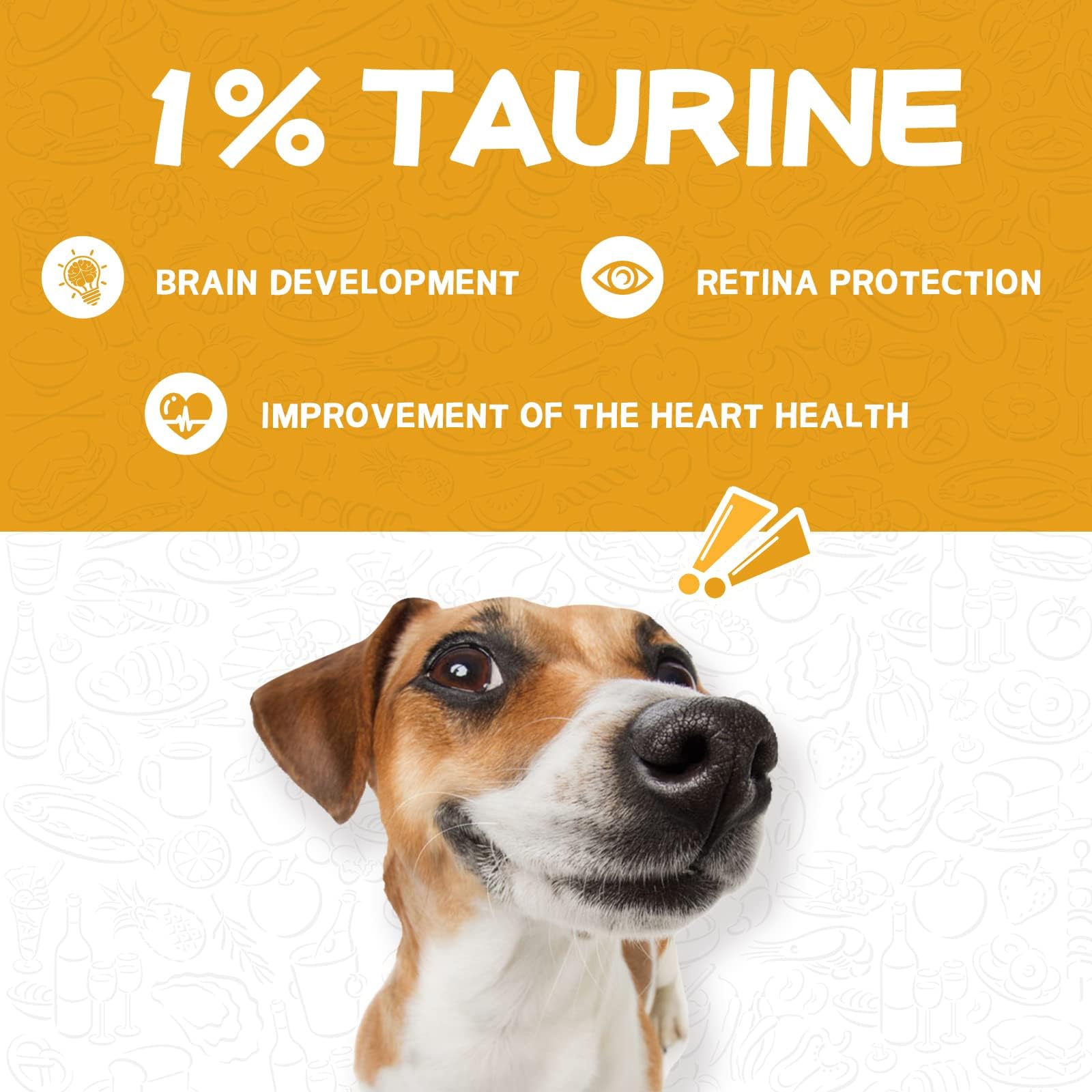 PAWUP détail texture – morceau de poulet pour mastication efficace.