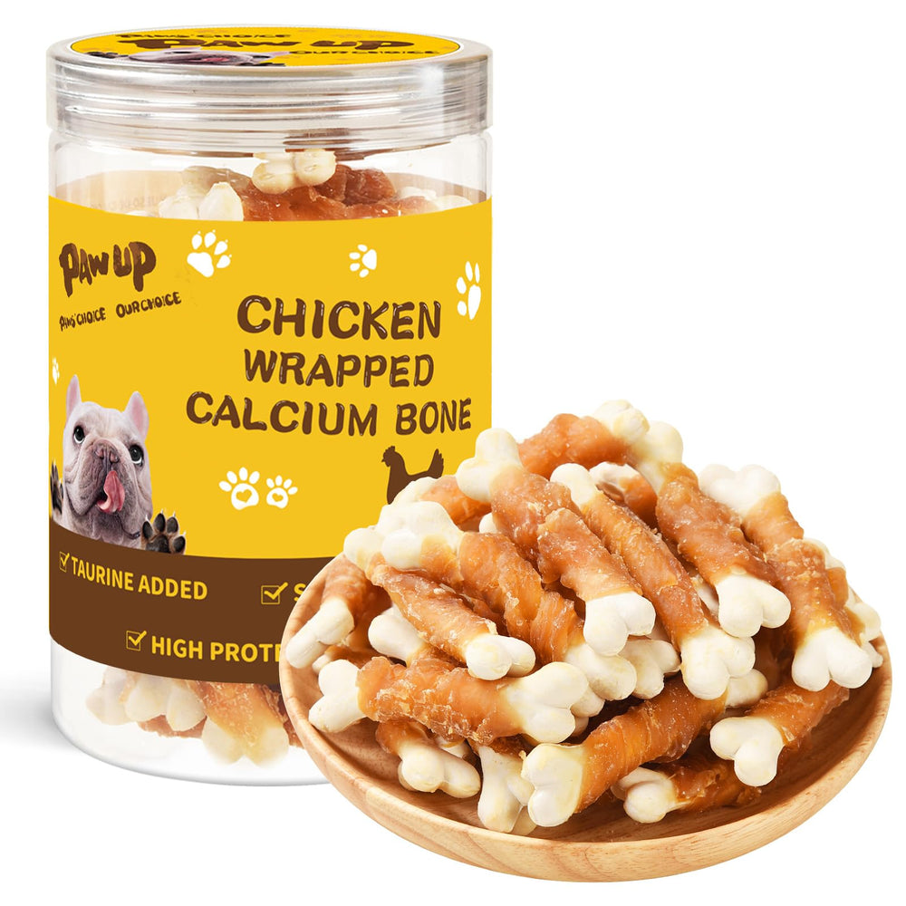 PAWUP Envuelto de pollo real, recompensa sabrosa para cachorros.