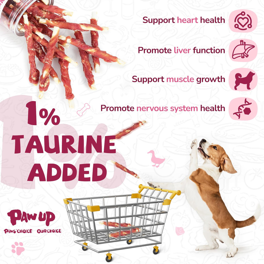 PAWUP palitos de pato crudo en empaque compacto, comodidad diaria para perros pequeños